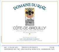 Domaine Du Riaz Cote-De-Brouilly