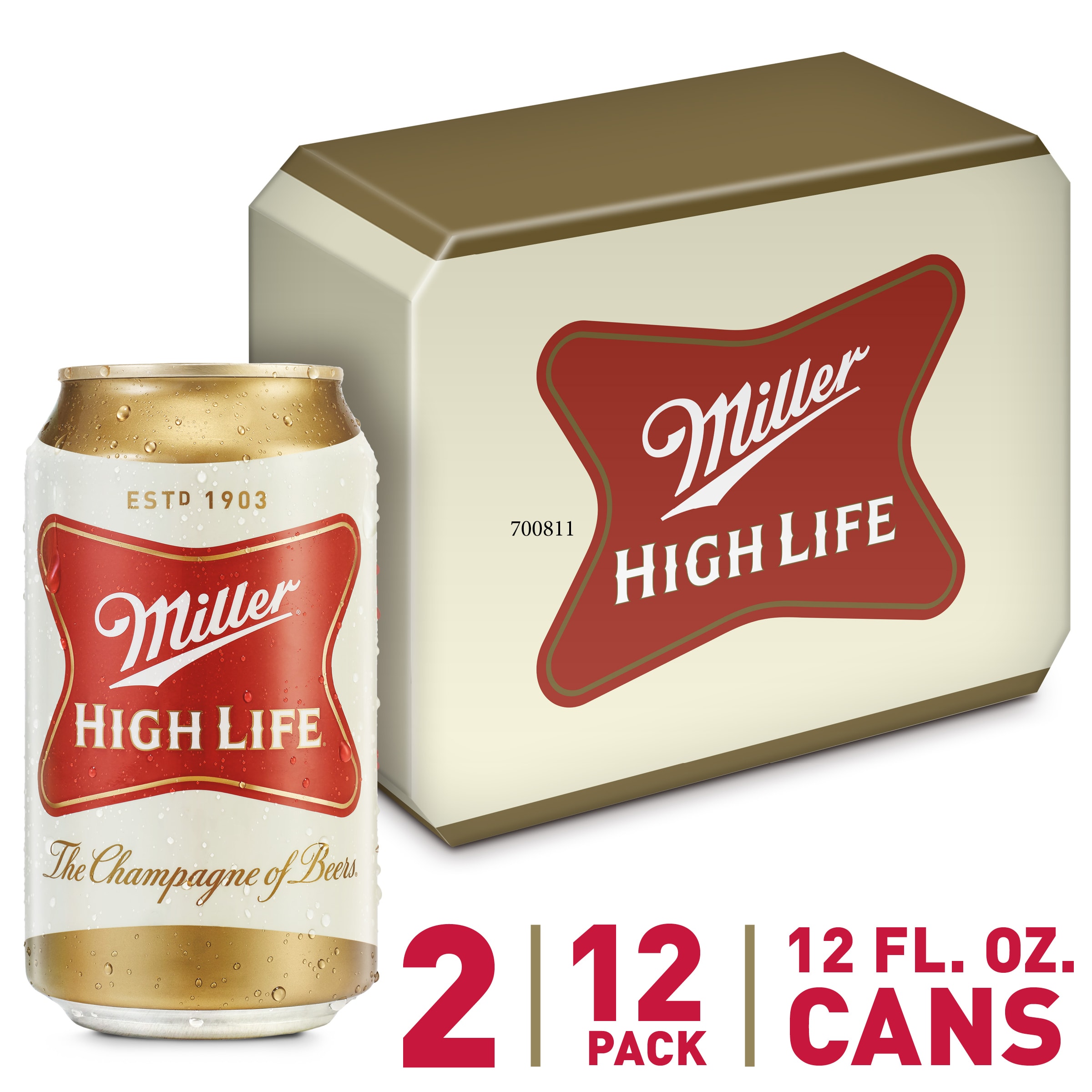 MILLER HIGH LIFE  MILWAUKEE 12OZ CAN-12pk