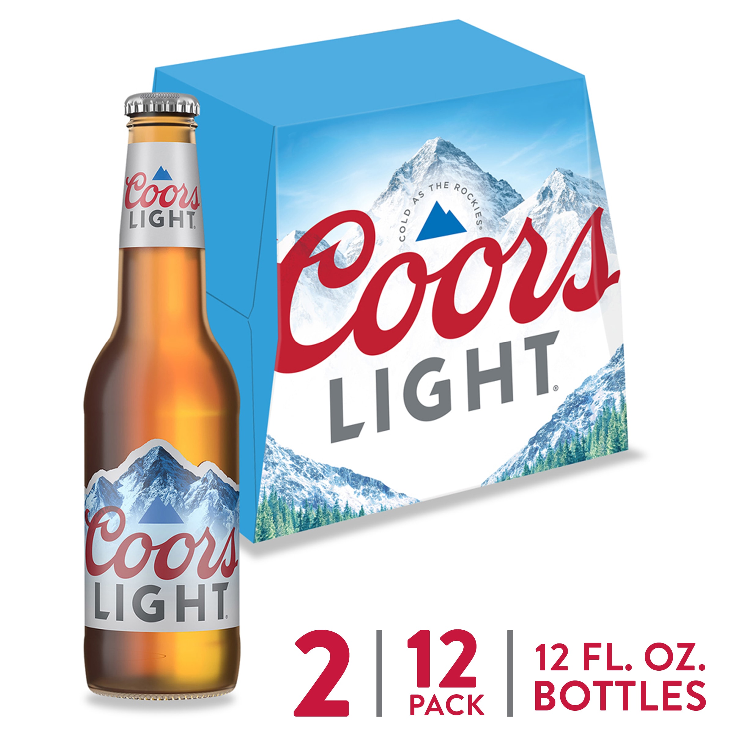 COORS LIGHT BEER 12OZ BOTT -12pk