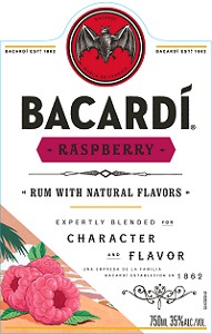 BACARDI RUM RASPBERRY  -375ml