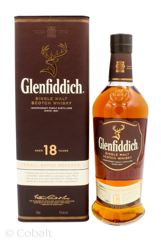 GLENFIDDICH 18YR SINGLE MALT SCOTCH WHISKEY - 750ML