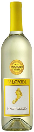 BAREFOOT  PINOT GRIGIO 187ML - 4PK