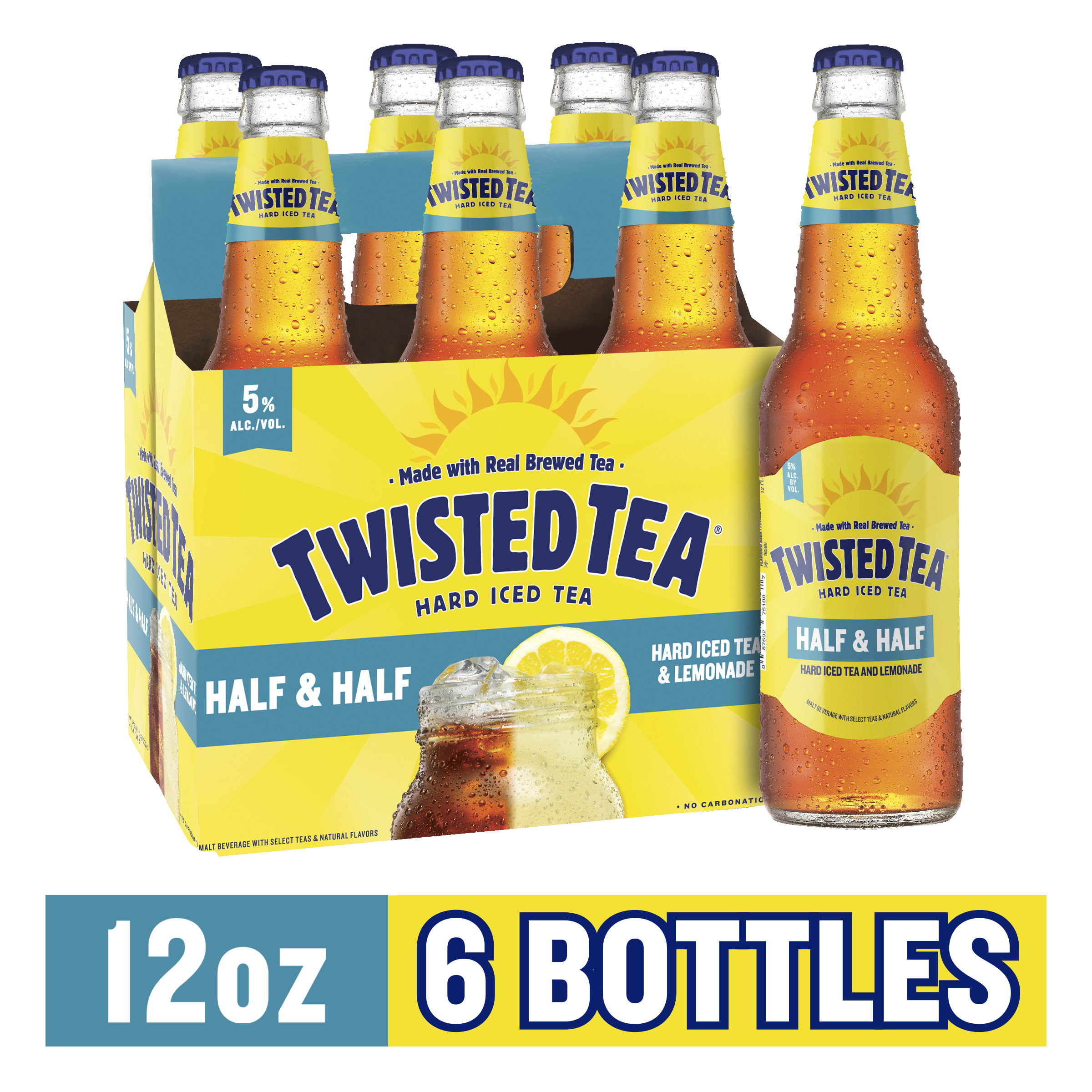TWISTED TEA HALF & HALF 12OZ BTL -6pk