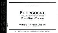Vincent Girardin Bourgogne Blanc Cuvee Saint