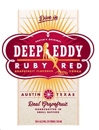 DEEP EDDY RUBY RED GRAPEFRUIT VODKA 50ml